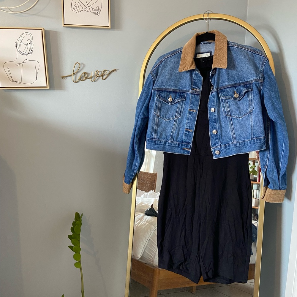 BRAND NEW Black Onepiece Romper (Jean Jackets Not Included)